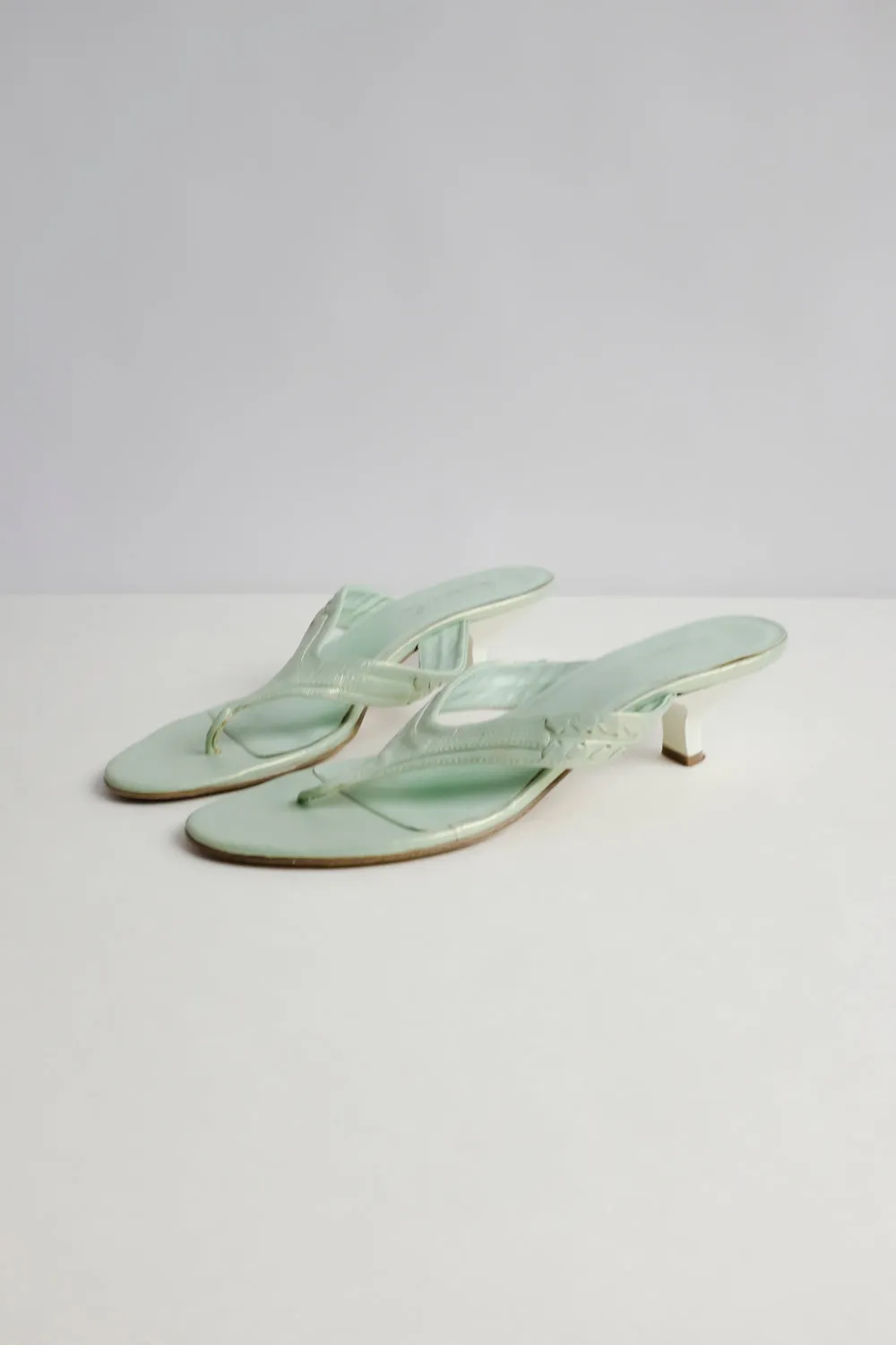 0015_VINTAGE MINT SHINY FLIP FLOP 39