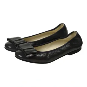 1187 - Gray Patent Leather Flats for Girl by London Kids