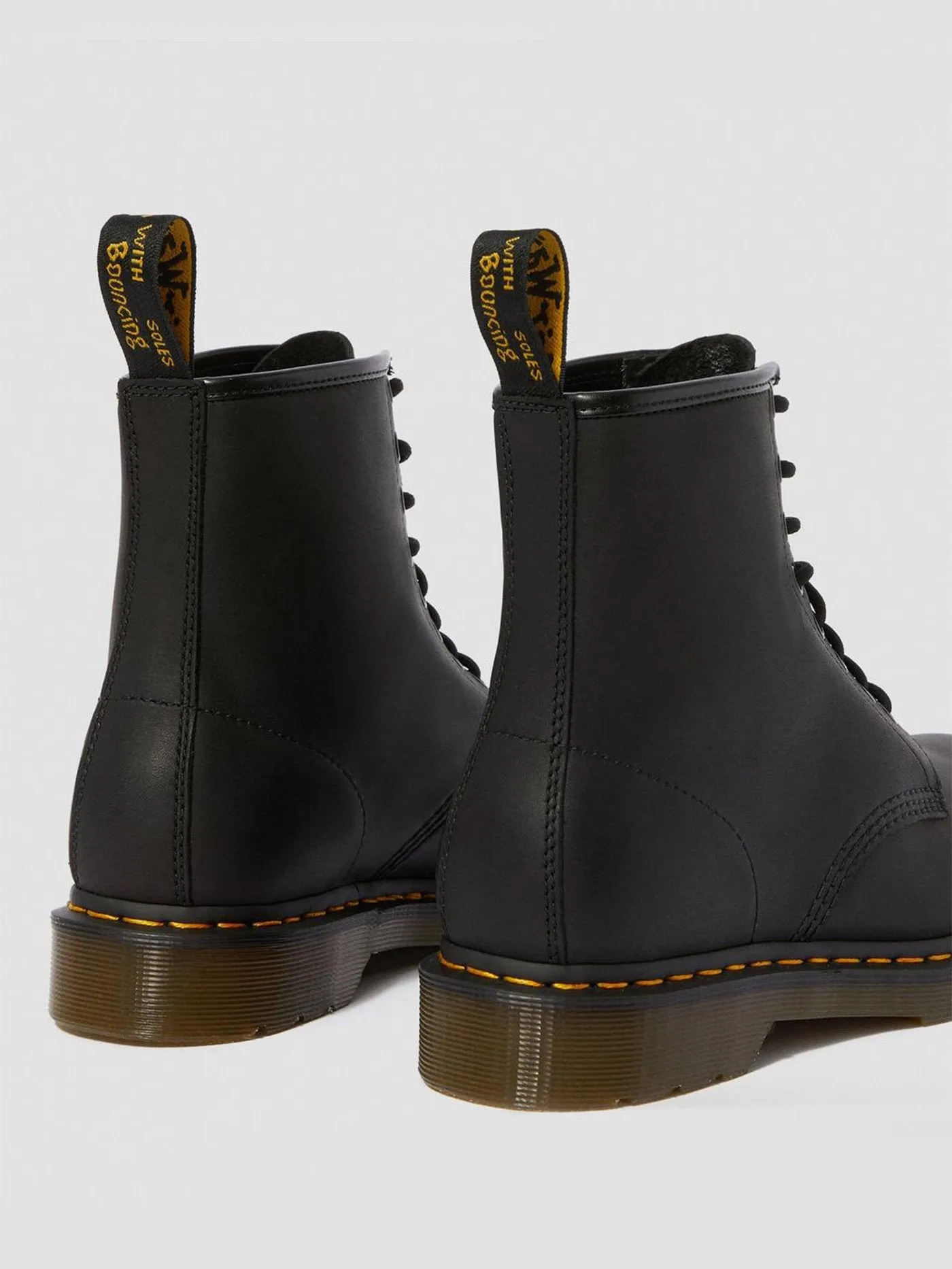 1460 Black Greasy Boots