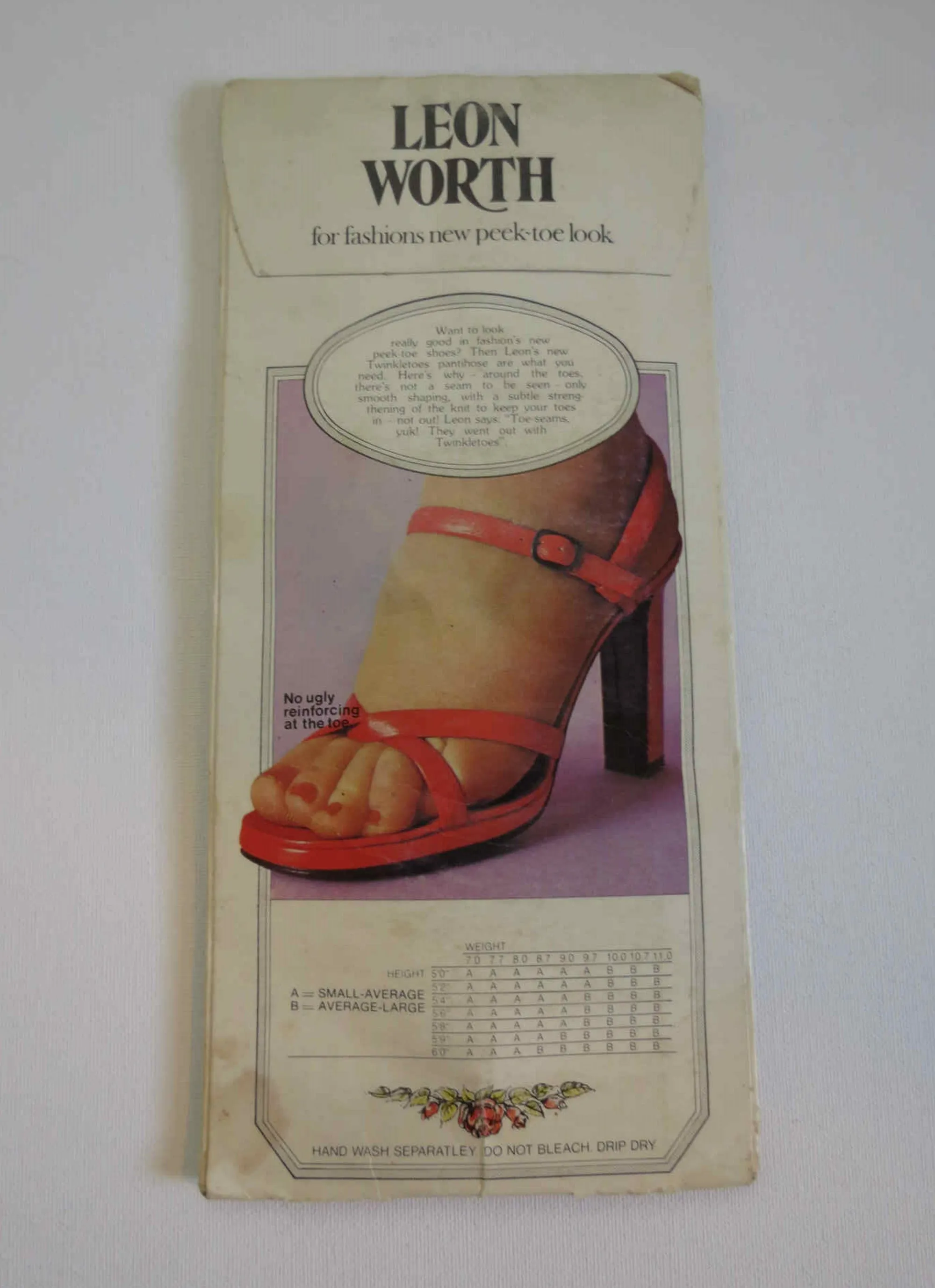 1970s Purple Twinkle Toes Sandal Foot Pantihose by Leon Worth