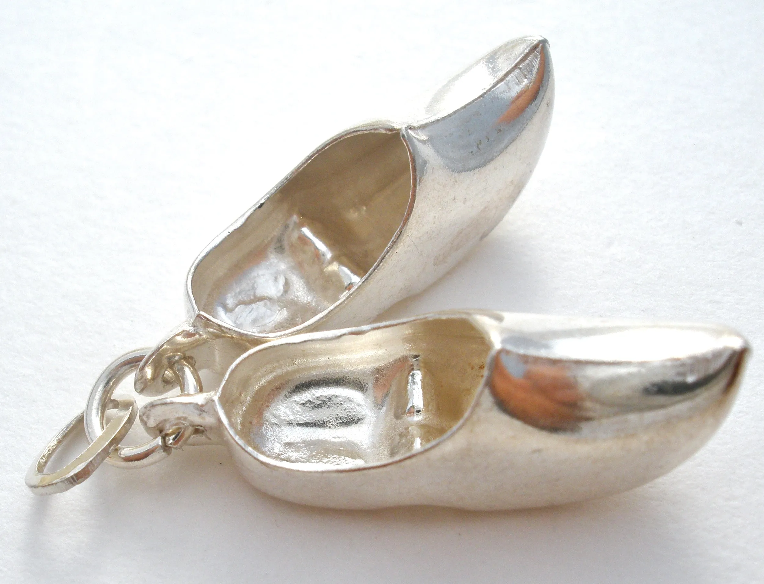 835 Silver Charm Pair of Dutch Shoes Vintage