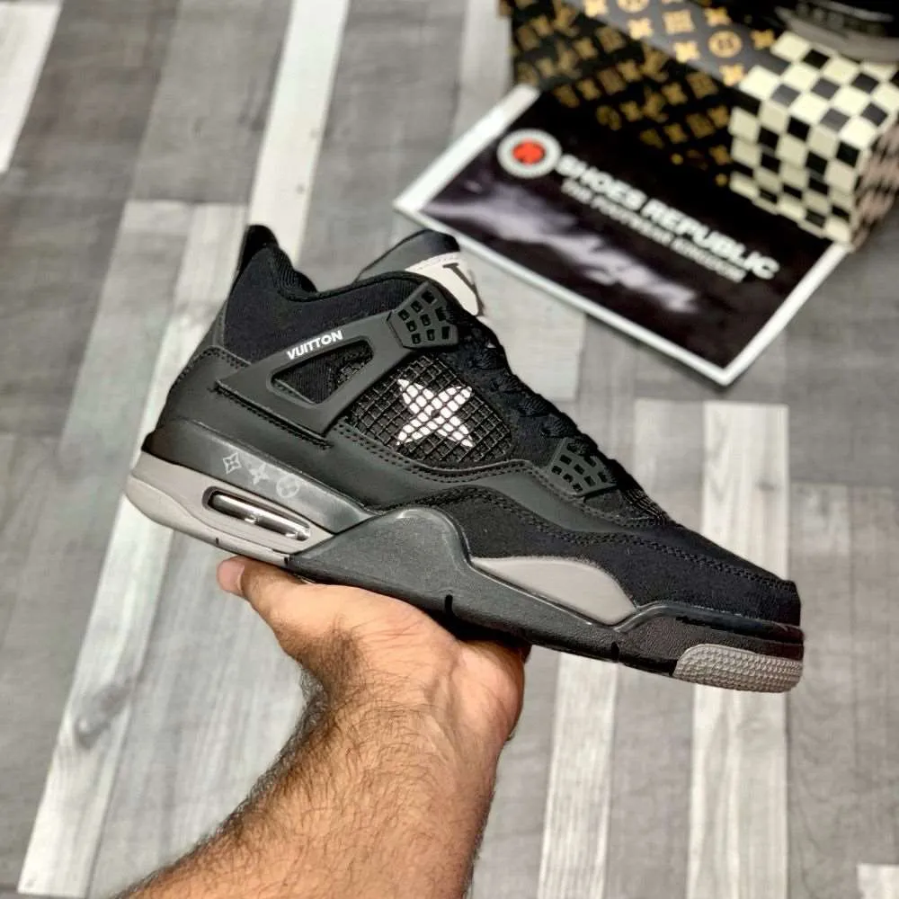 Air Jordan 4 Custom Lo-Vi (All Black) | Unique Black Design