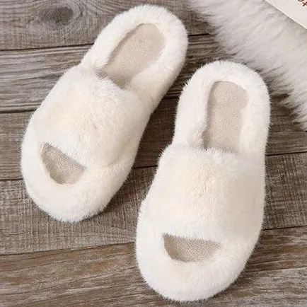 Alicia Faux Fur Slippers - Buy 1 Get 1 Free