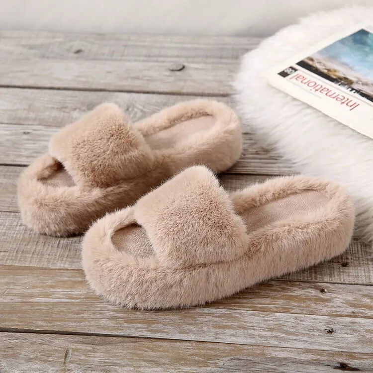 Alicia Faux Fur Slippers - Buy 1 Get 1 Free