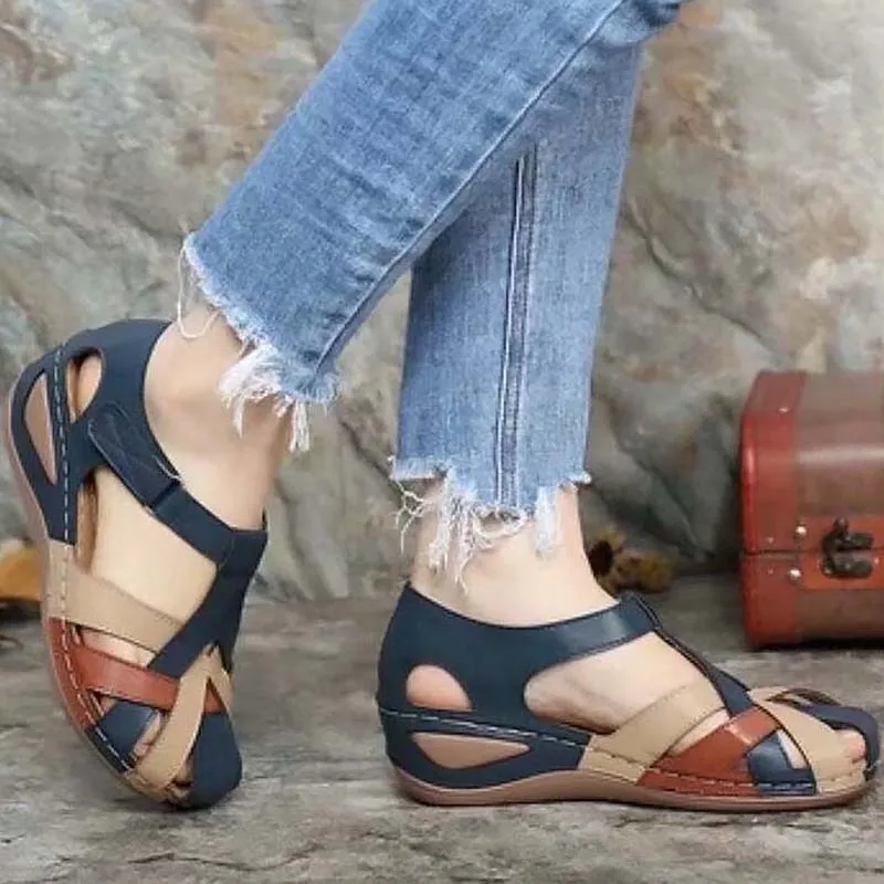 Amozae-Back to college Women's Sandals Roman Summer Ladies Sandals Fashion Platform Shoes Women Outdoor Female Woman Women Beach Shoes Plus Size