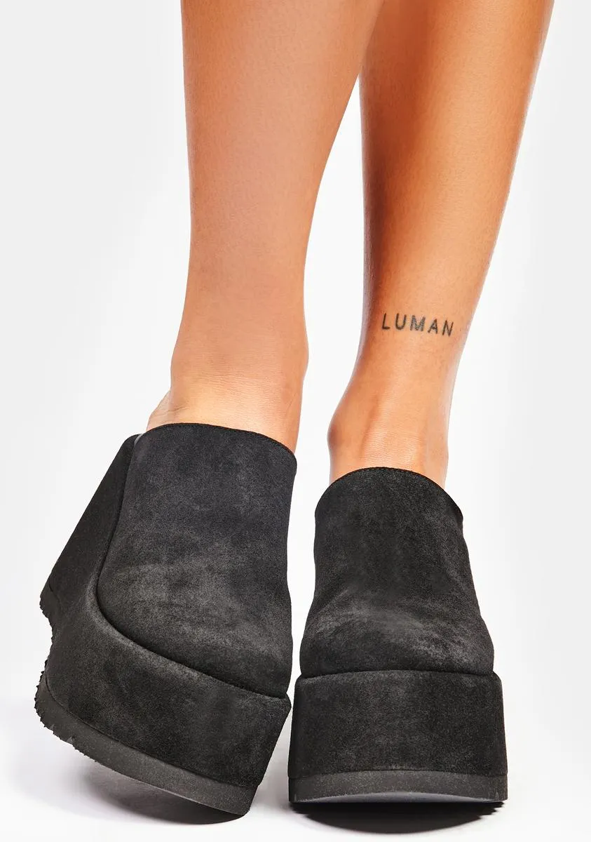 Avery Closed Toe Platform Mules