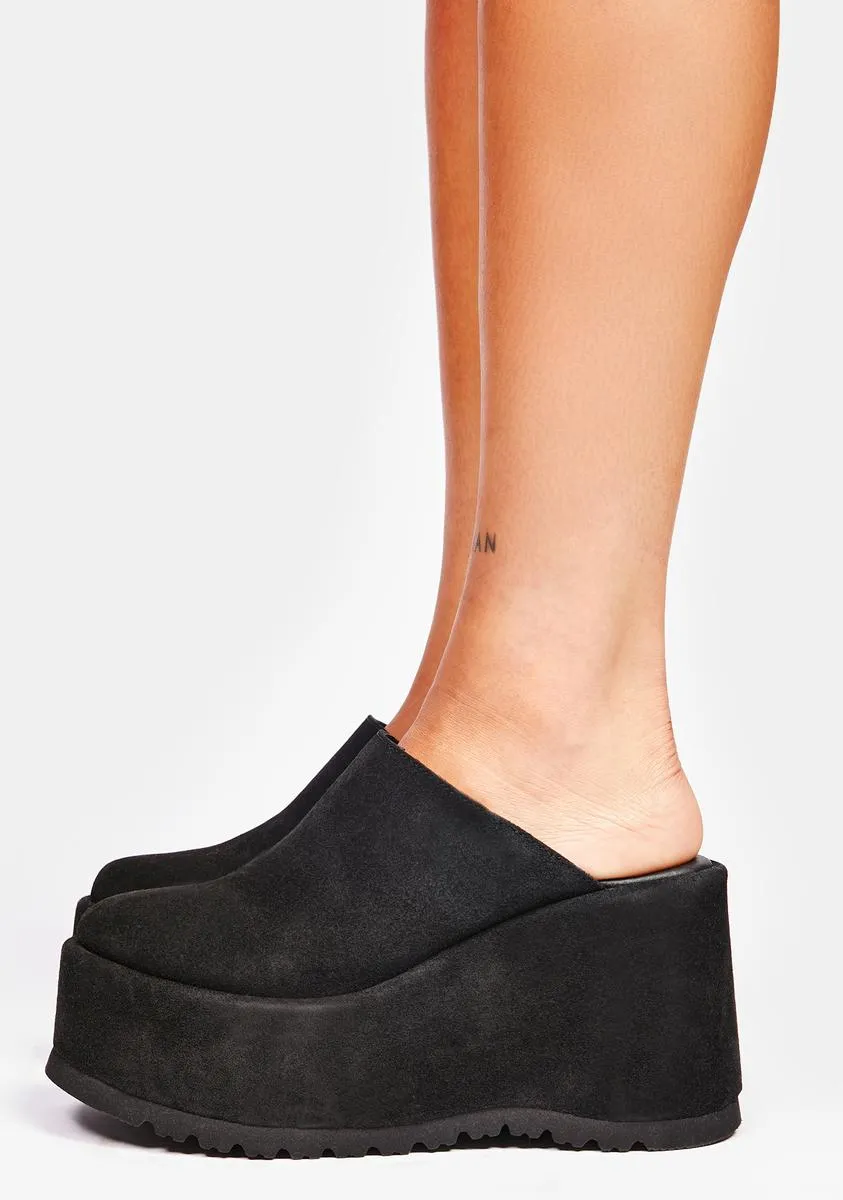 Avery Closed Toe Platform Mules