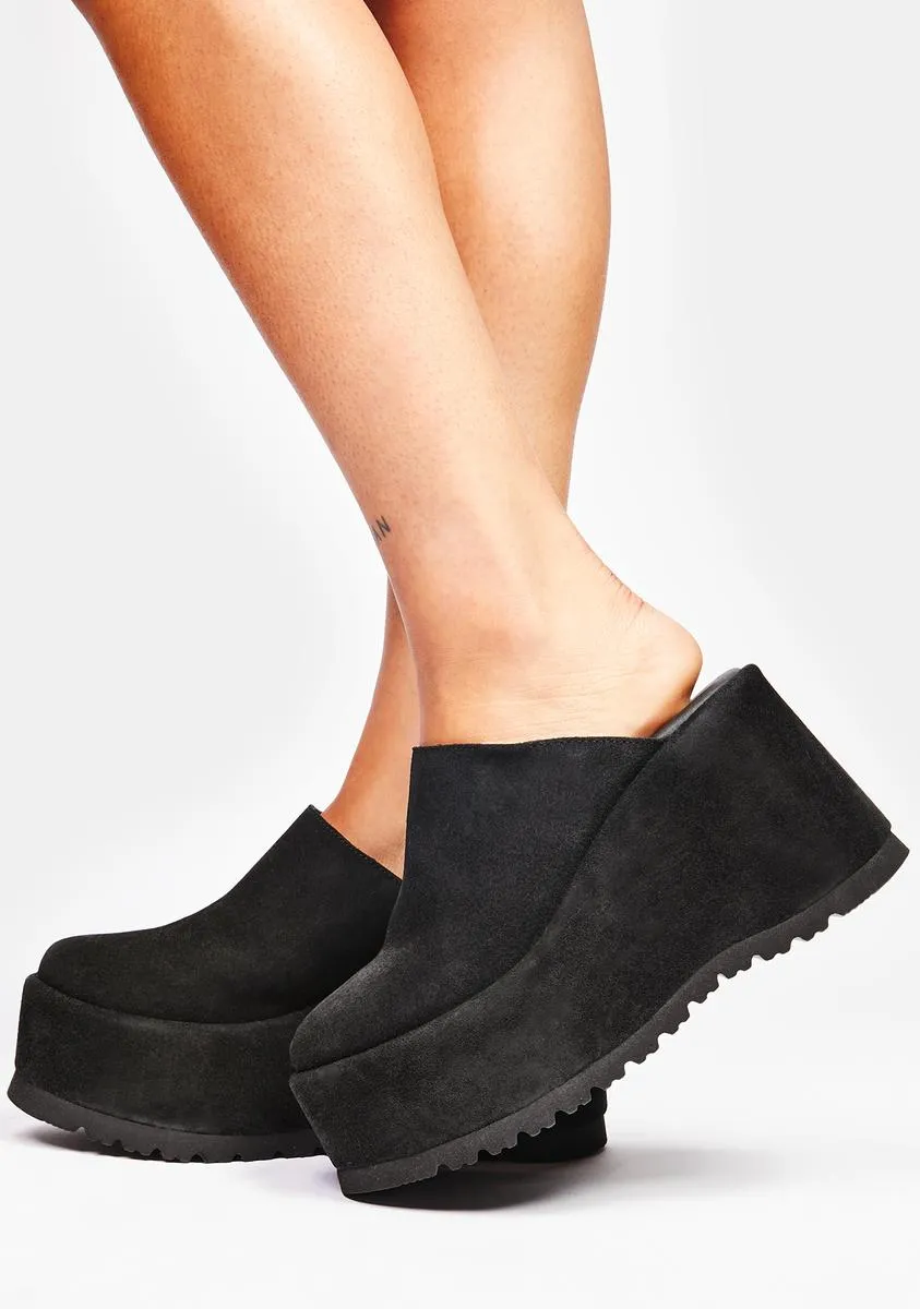 Avery Closed Toe Platform Mules