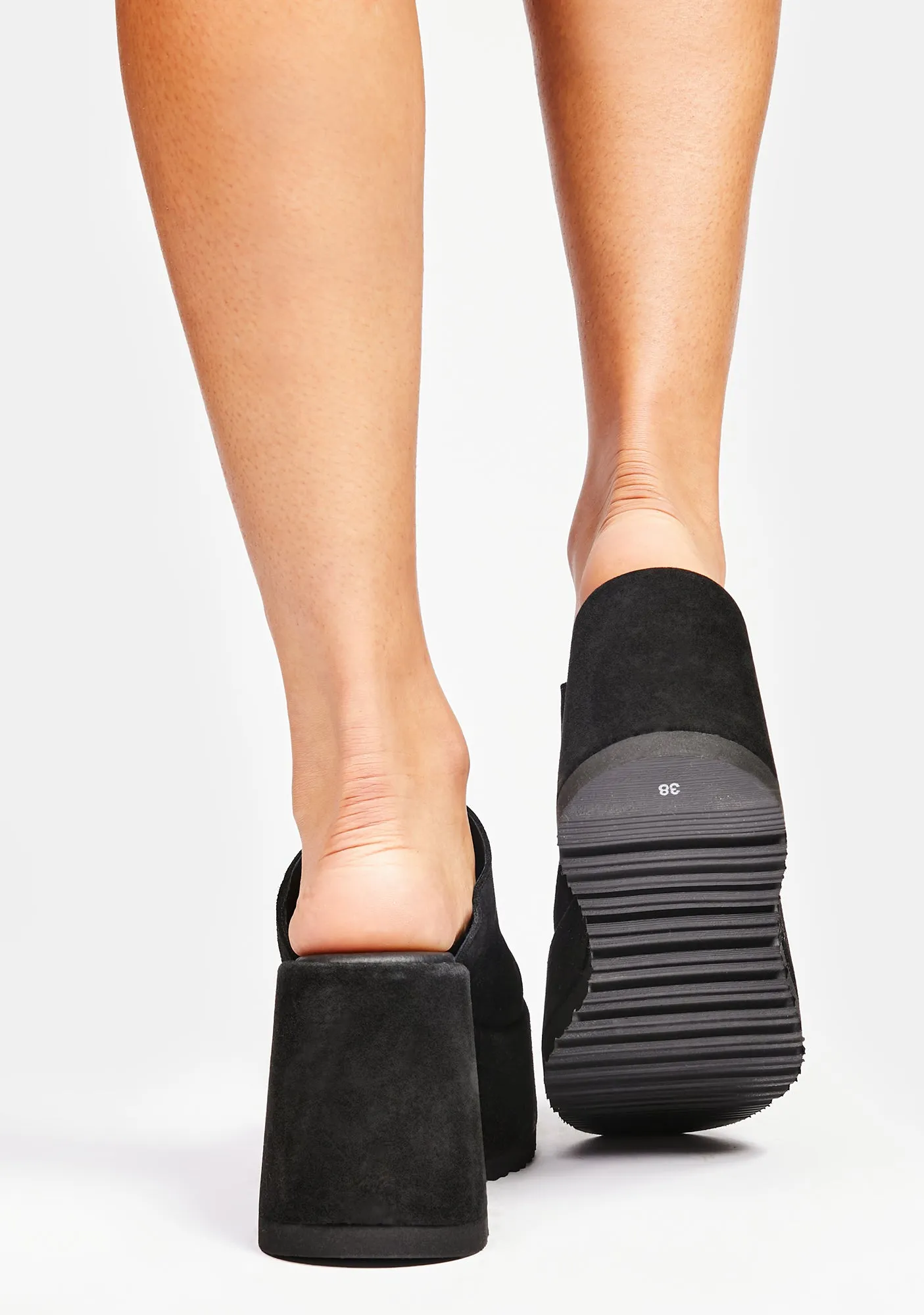 Avery Closed Toe Platform Mules