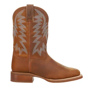 Big Bucks 11 Inch Embroidered Wide Square Toe Cowboy Boots