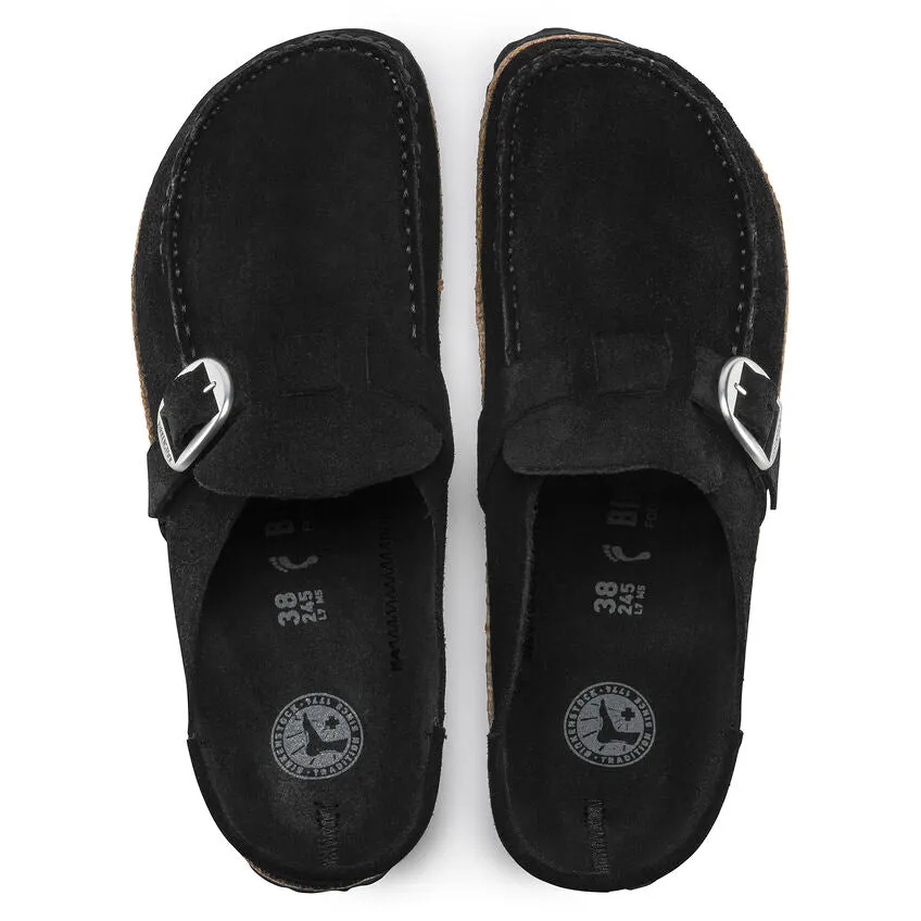 Birkenstock Women's Buckley - Black Suede (Narrow)