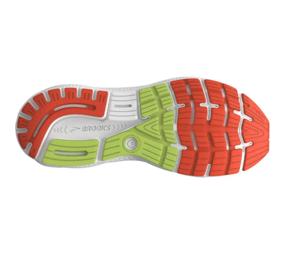 Brooks Mens Trainer Ghost 16 GTX Black/Mandarin Red/Green