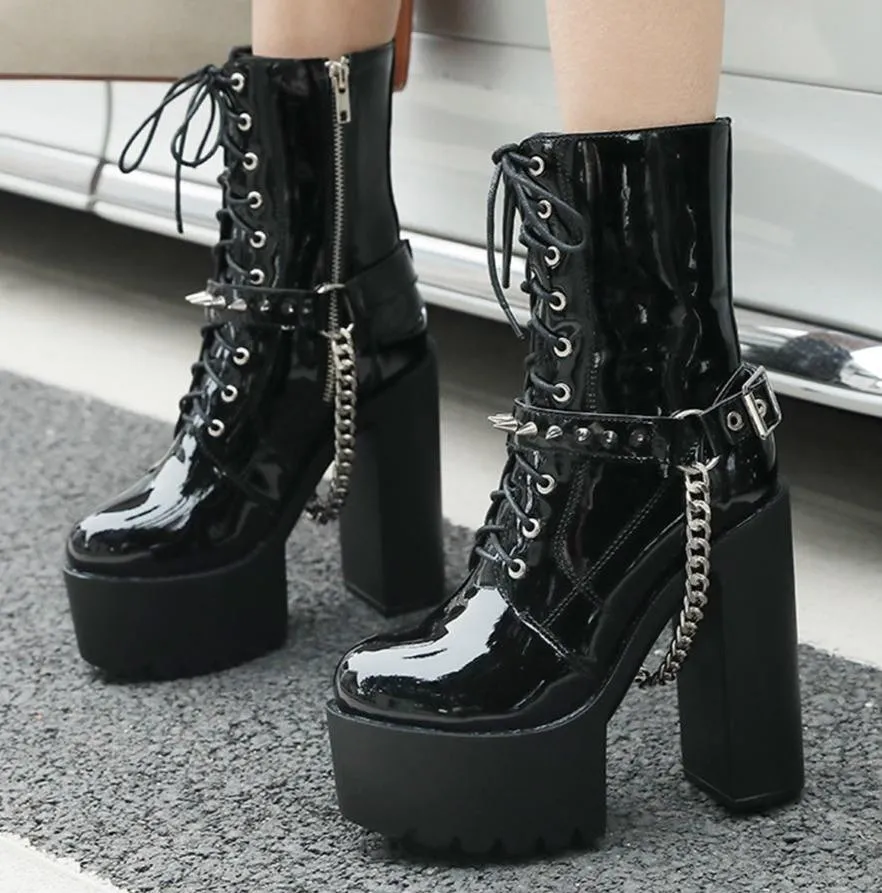 Chain High Heels