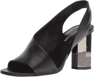 Donald Pliner "Ella" Black Leather Sling Backs- 9