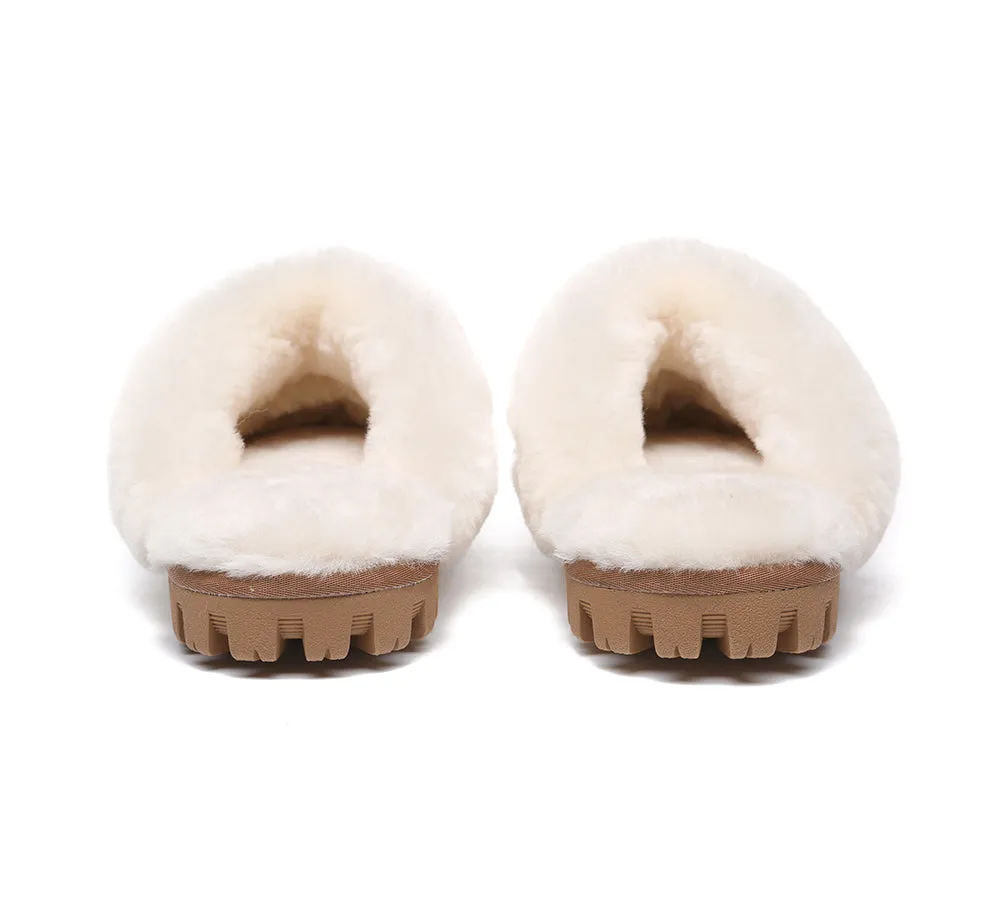 Double Face Sheepskin Wool Home Slippers Suzie Scuff