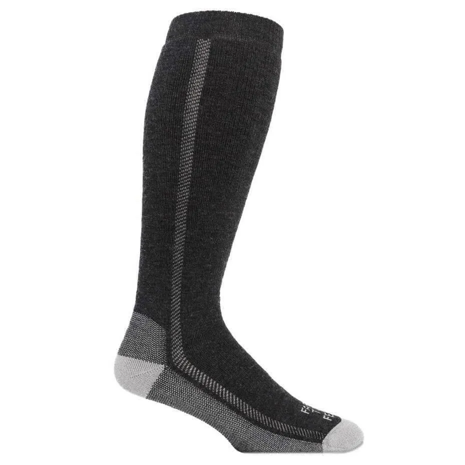 Farm To Feet 8541-015-CP Ansonville Wader Socks, Charcoal/Platinum