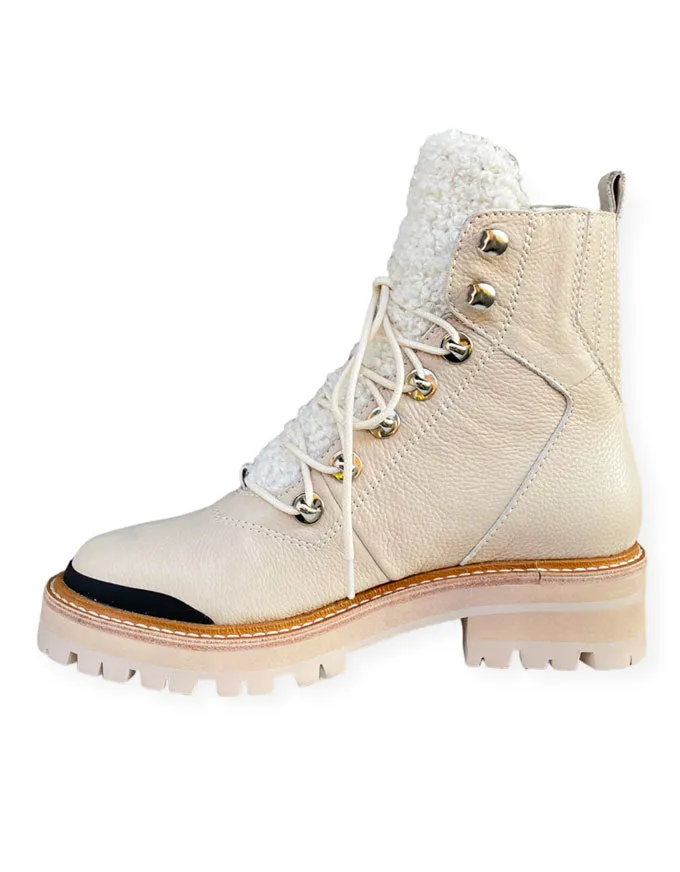 Fisher Boots Nougat Tumble Leather