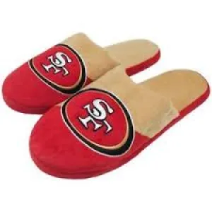 FOCO Men's NFL San Francisco 49ers Big Logo Slipper