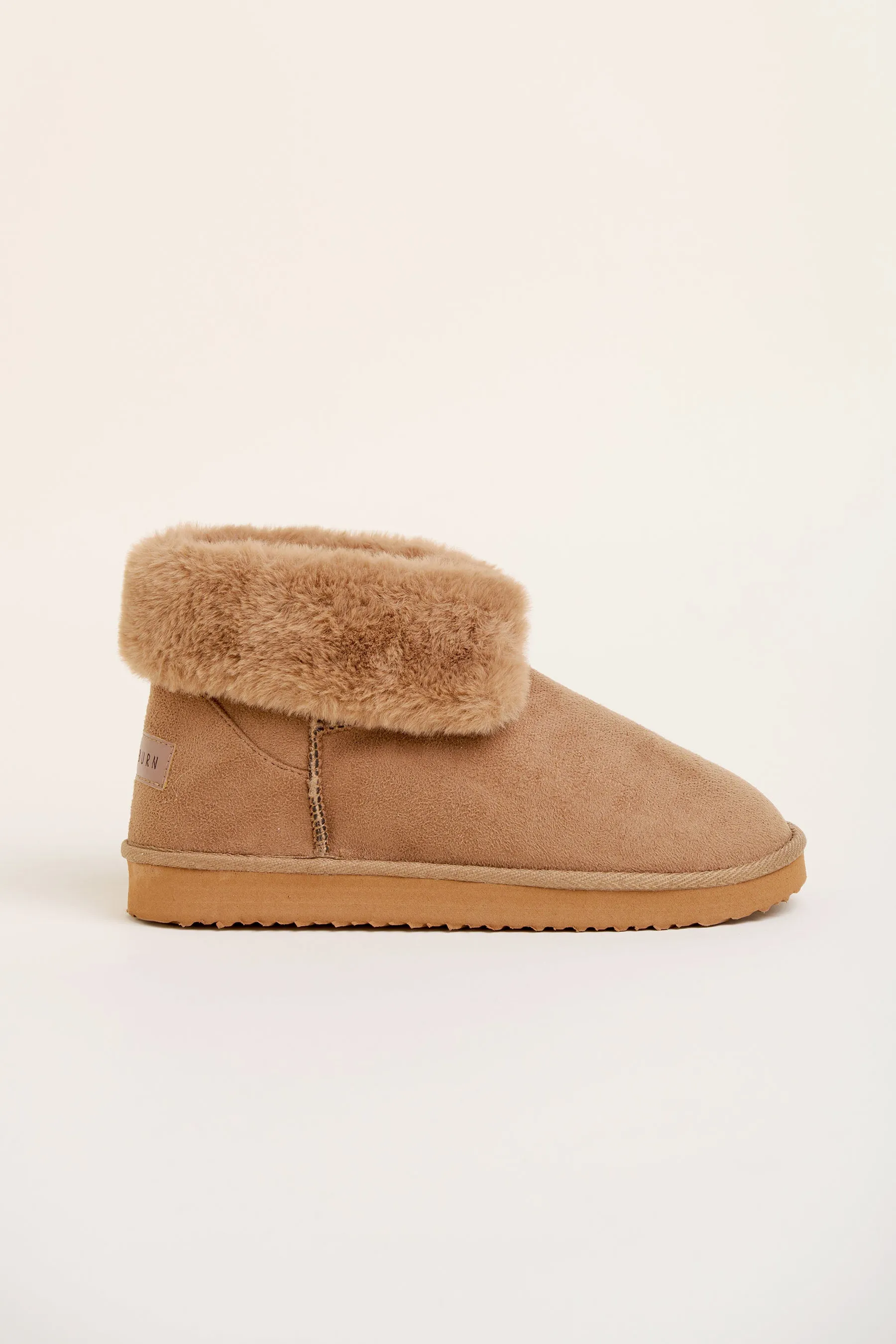 Fur Top Short Boots