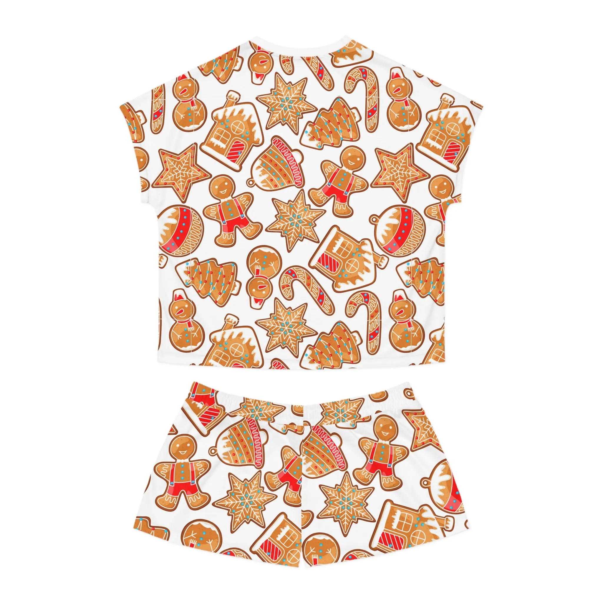 Gingerbread Pajama Set for Women | Christmas Loungewear | Festive Two-Piece Sleepwear Gift