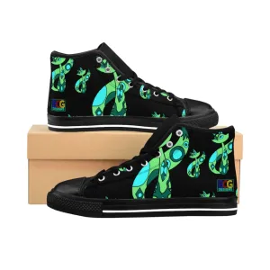 Green Cat Men's High-top Sneakers