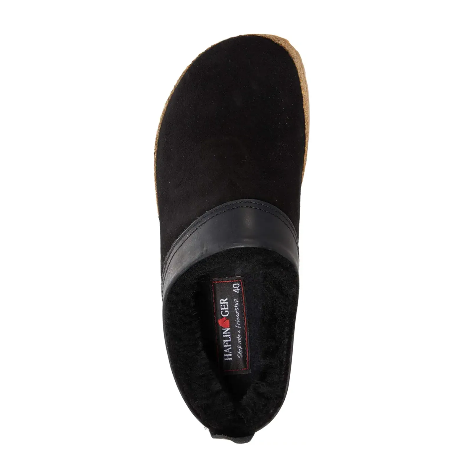 Haflinger Snowbird Clog (Unisex) - Black