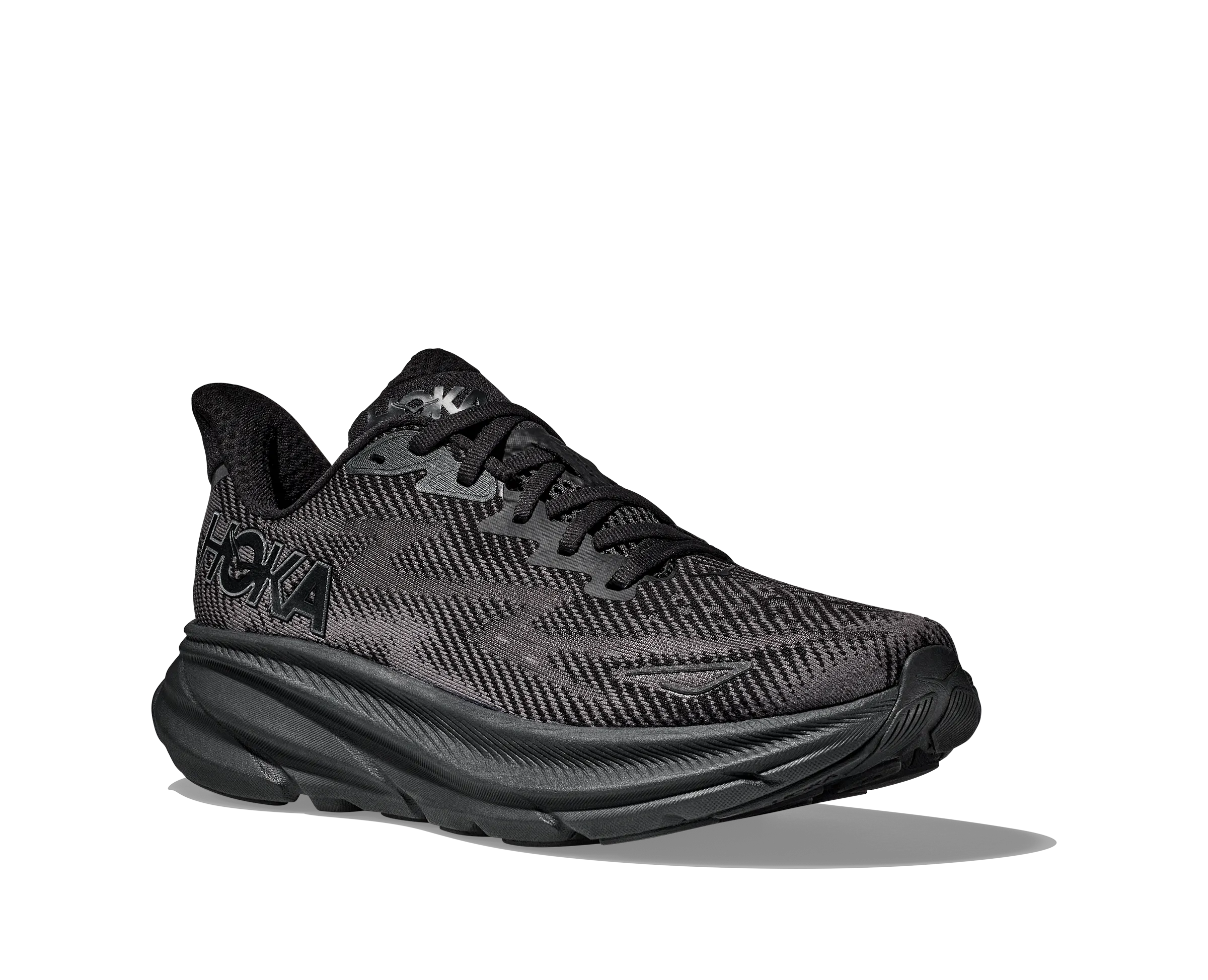 Hoka Womens Trainer Clifton 9 Black/Black