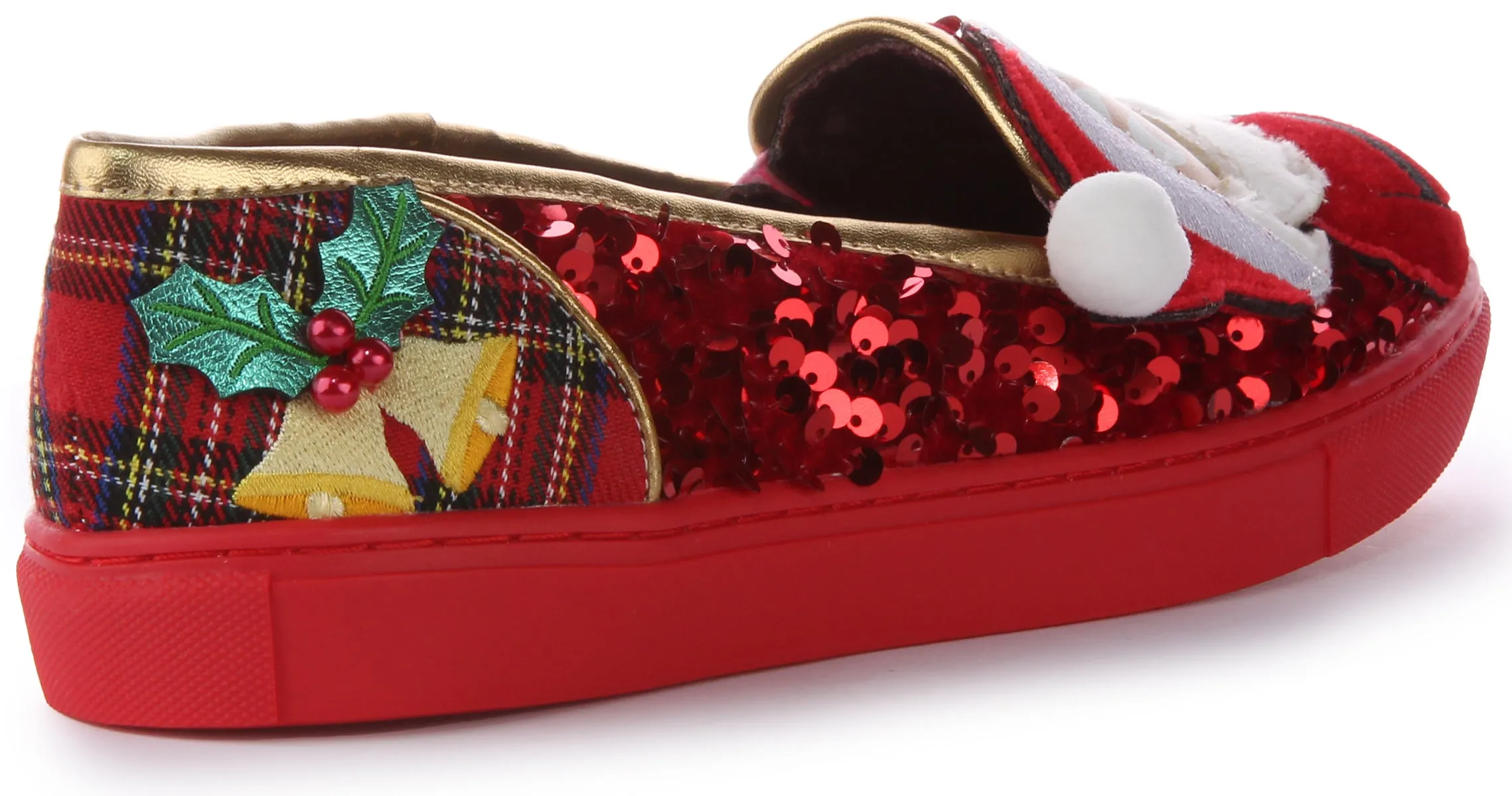 Irregular Choice Sparkly Clause In Red For Women