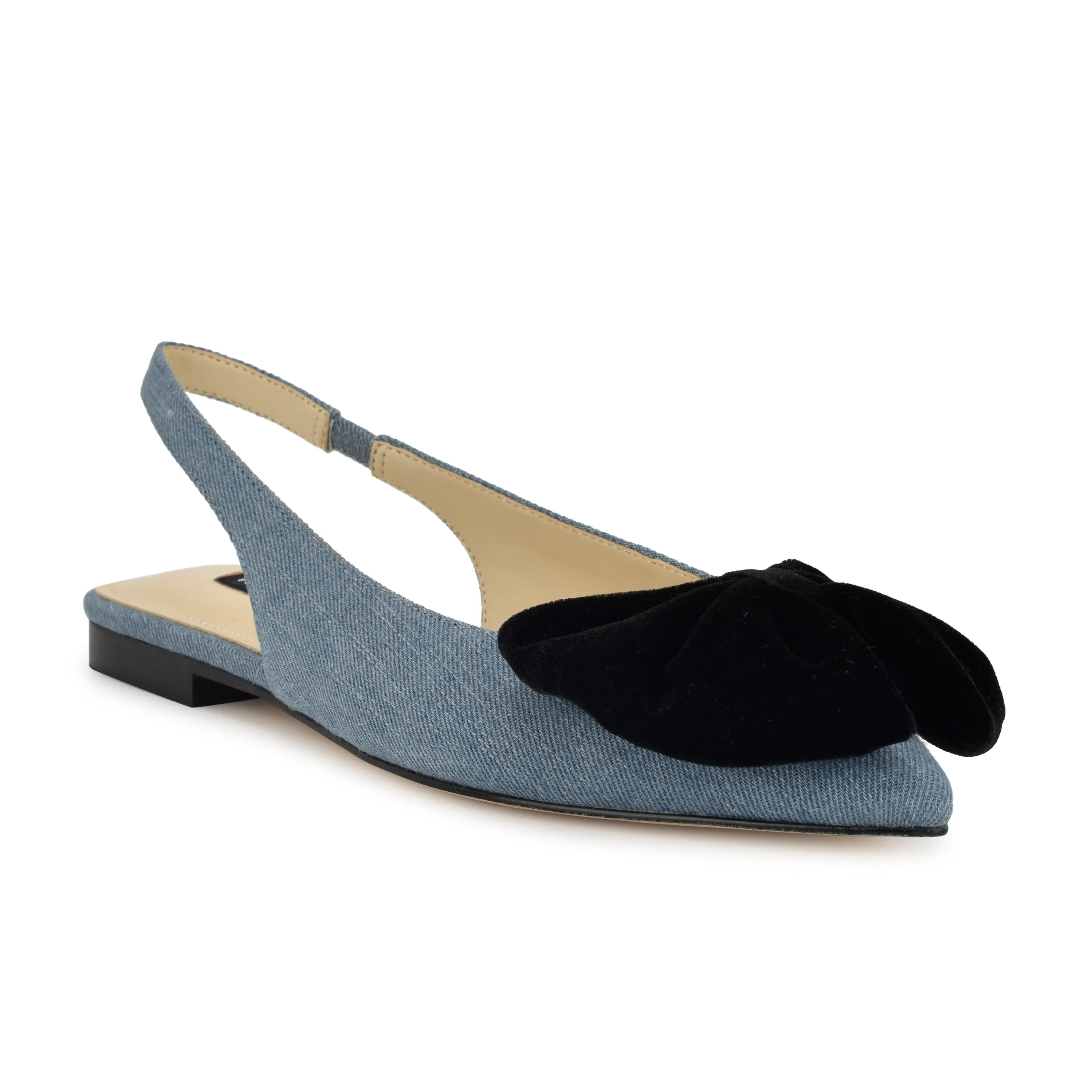 Junnie Bow Slingback Flats