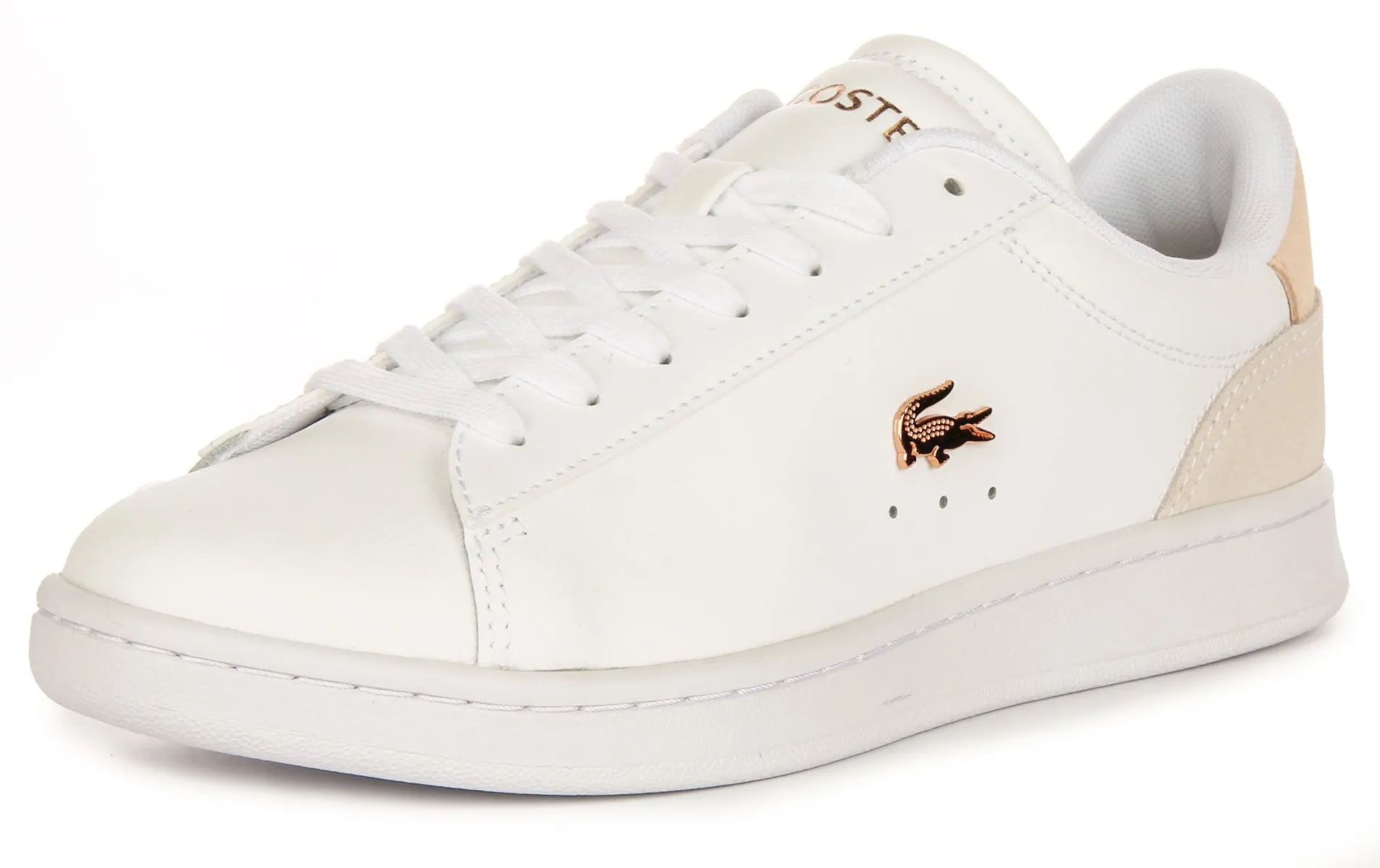 Lacoste Carnaby Set In White Pink For Women