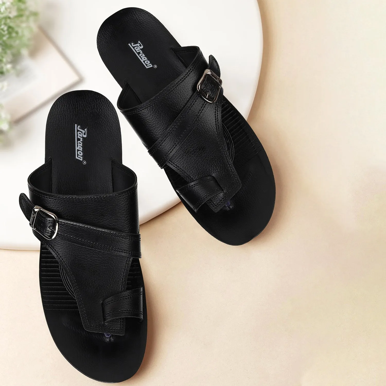 Paragon PUK2231G Men Stylish Sandals | Comfortable Sandals for Daily Outdoor Use | Casual Formal Sandals with Cushioned Soles