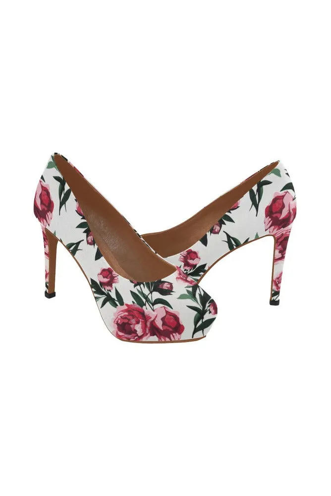 Pink & White Women's High Heels