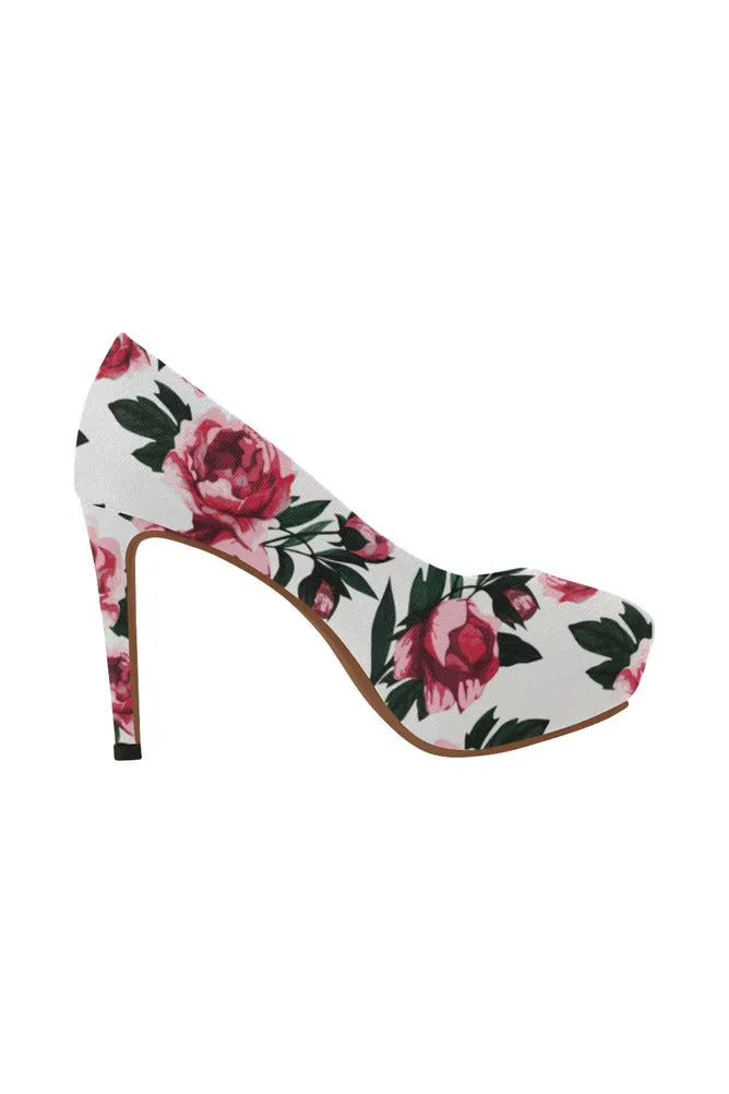 Pink & White Women's High Heels