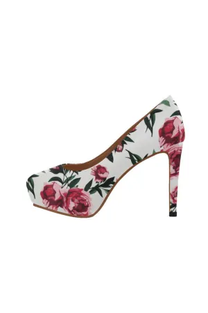 Pink & White Women's High Heels