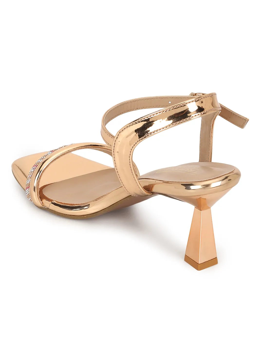 Rose Gold Patent Stiletto Sandals (TC-REN-N1261-RGLD)