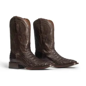 Rujo Boots Men's The Jake Chocolate Caiman Hornback Boots