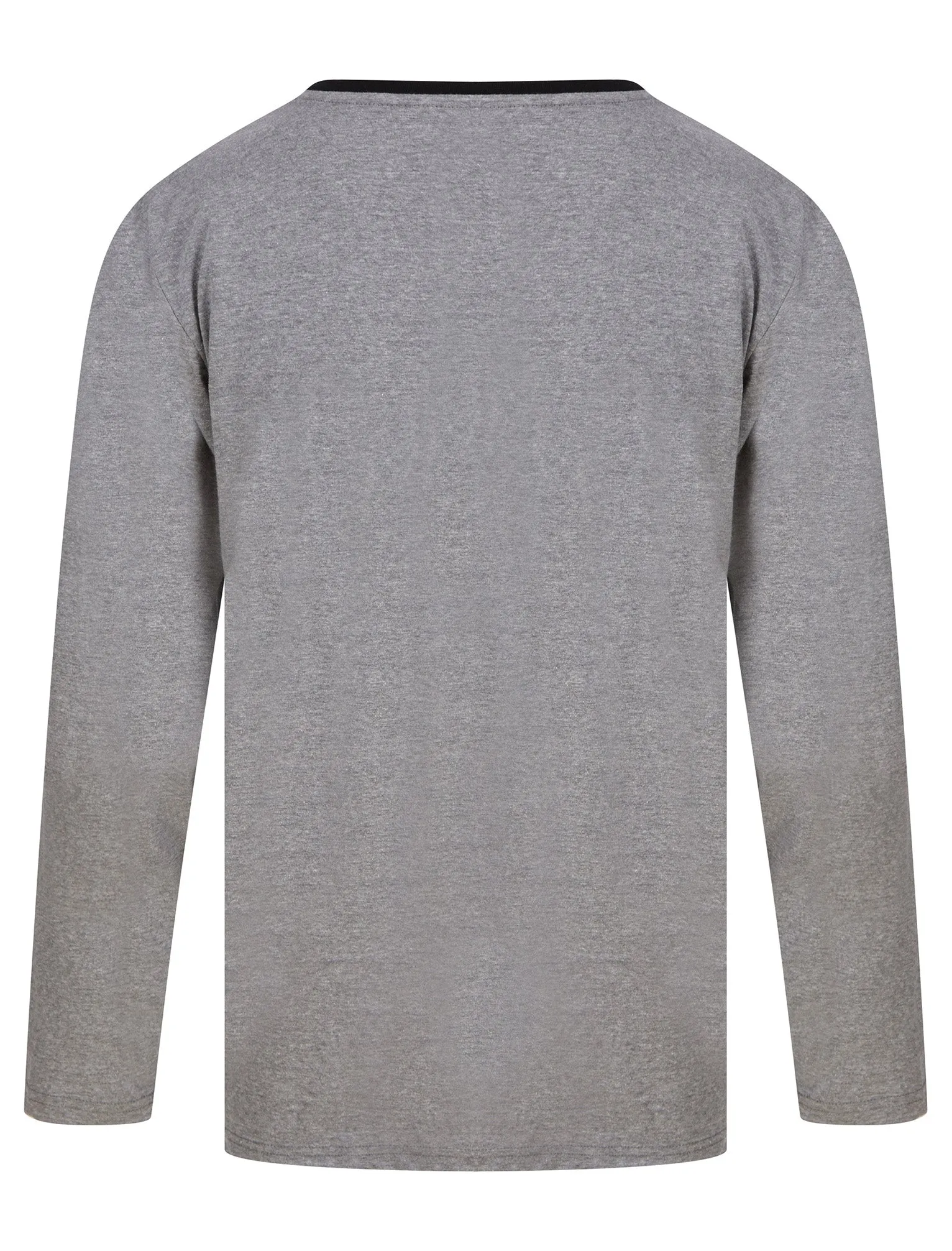 Severn 2pc Long Sleeve Cotton Lounge Set in Mid Grey Marl - Tokyo Laundry