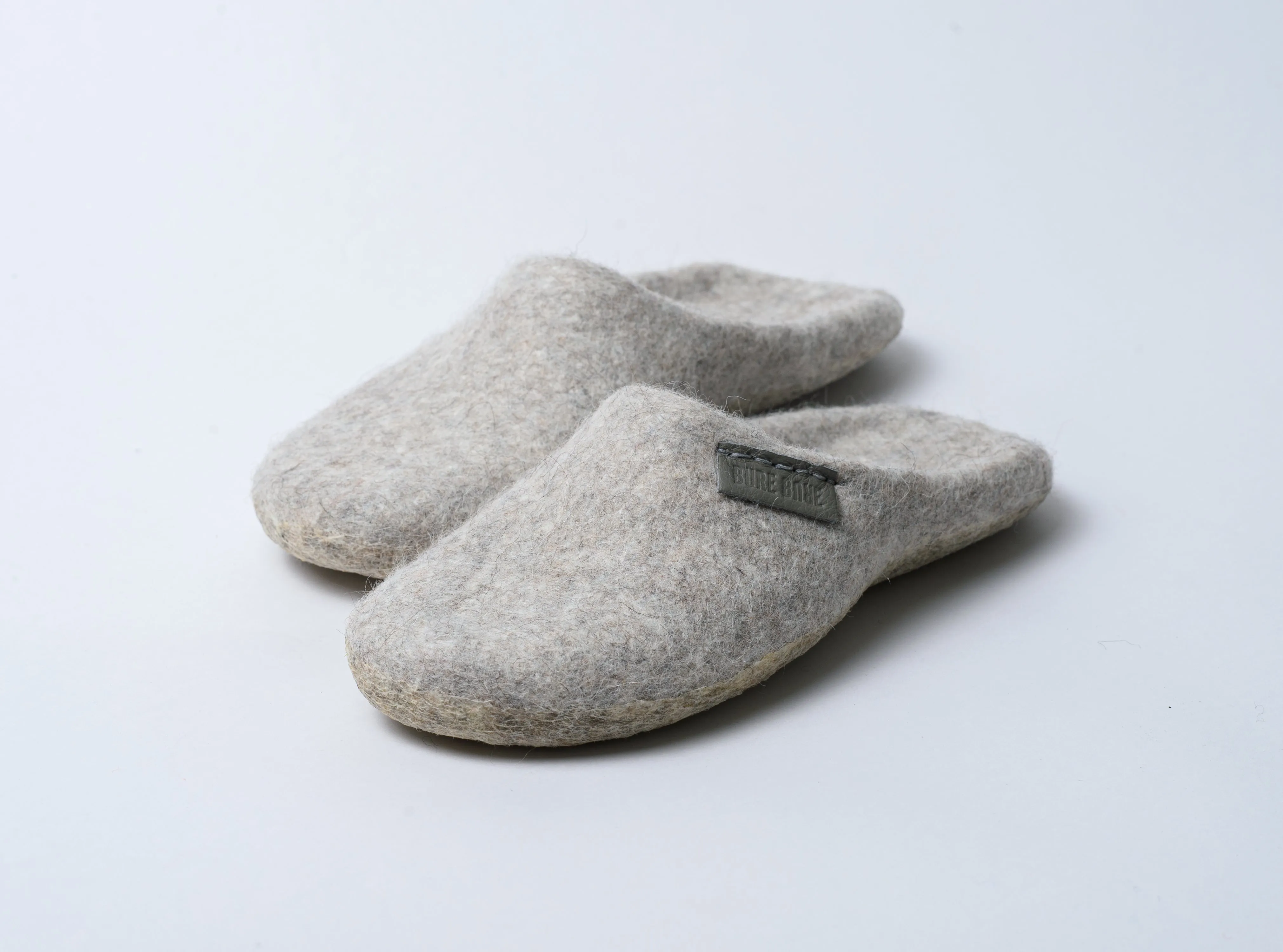 Silk and Alpaca Backless Slippers for Women