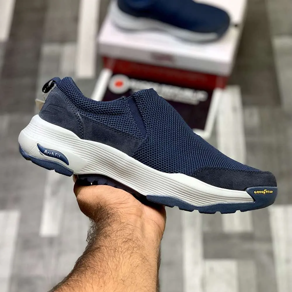 Skecherrs Archfitt Good-Year Slip-In "Navy"