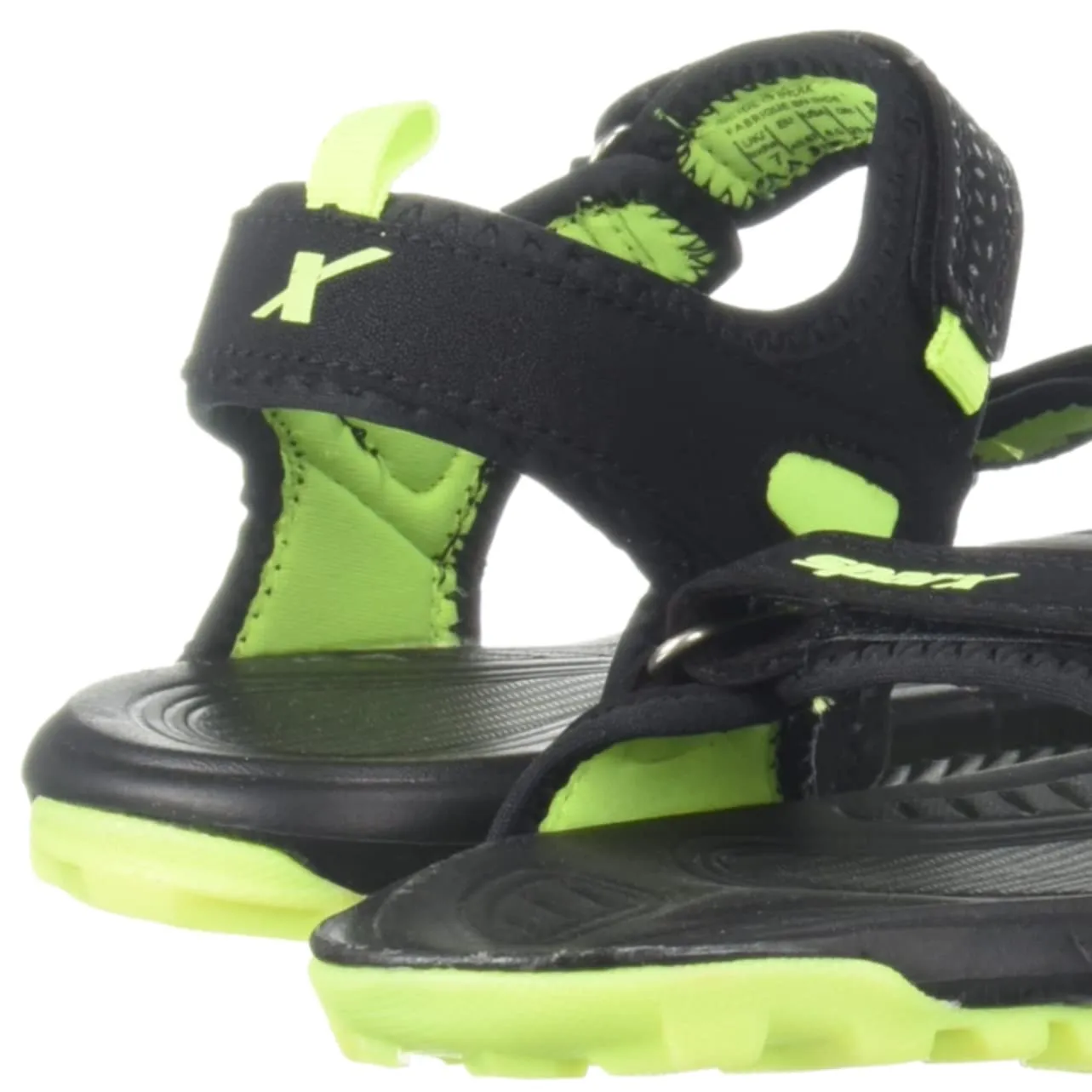 Sparx womens SS0499L Blackflightgreen Sandal - 7 UK (SS0499LBKFG0007)