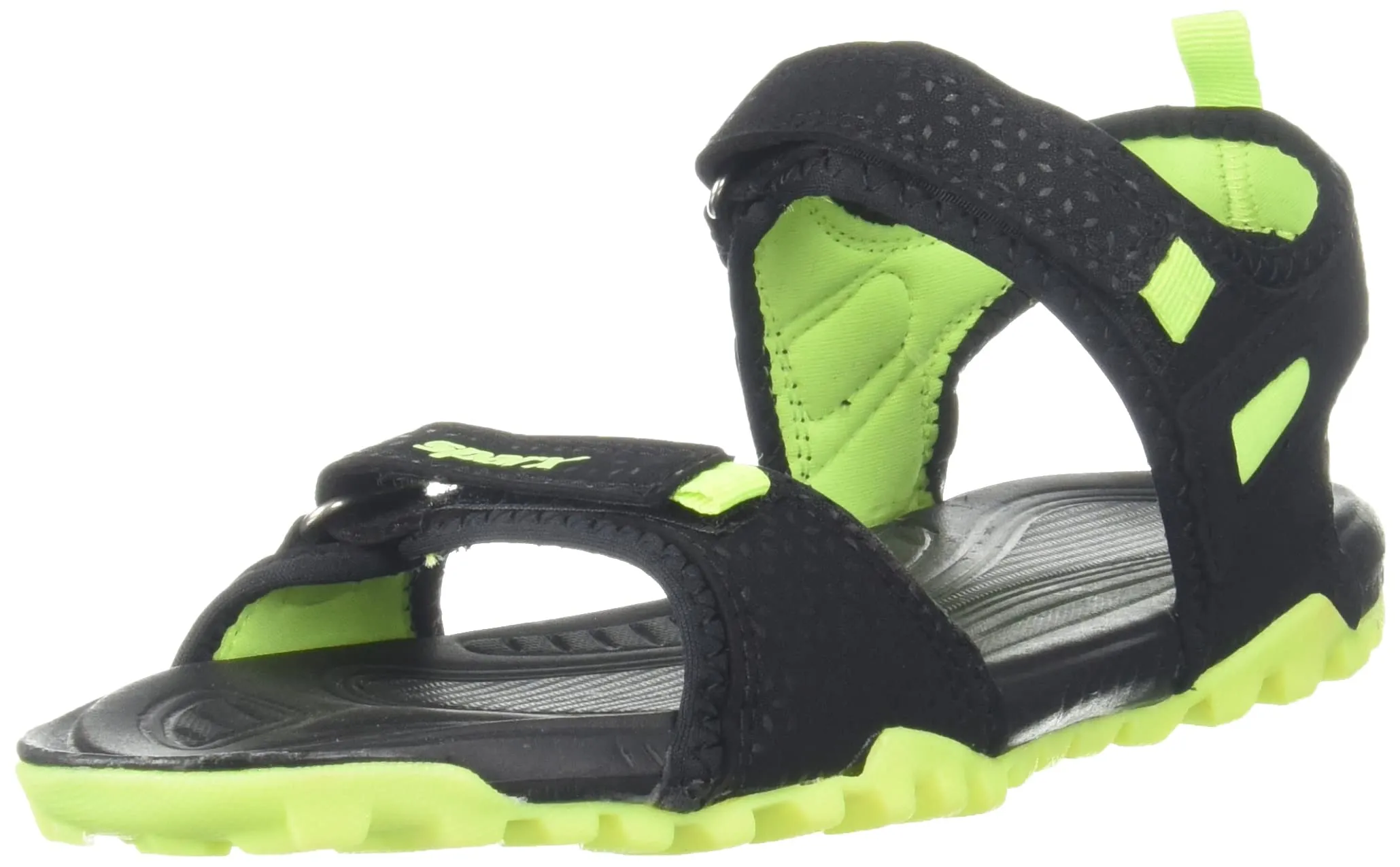 Sparx womens SS0499L Blackflightgreen Sandal - 7 UK (SS0499LBKFG0007)