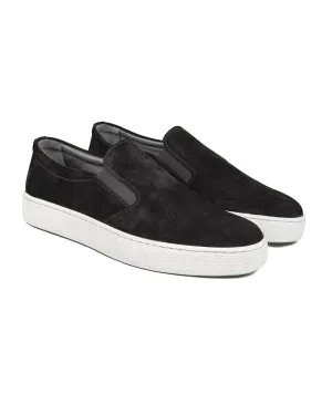 T-Voge Black Genuine Suede Leather Men's Sports (Sneaker) Shoes