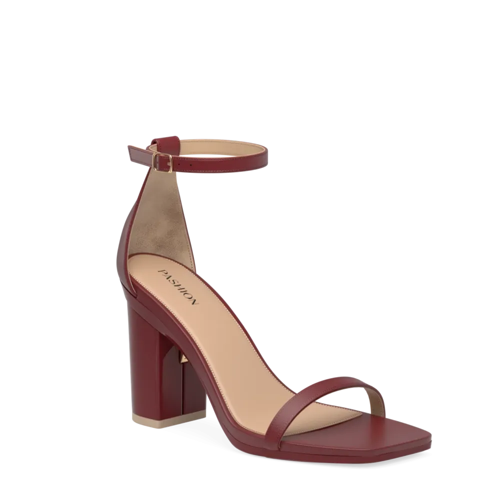 The Gigi - Merlot Leather 4 Block