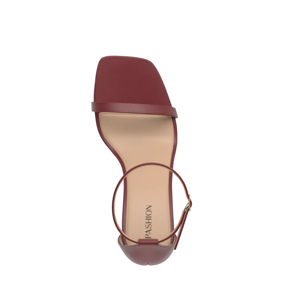 The Gigi - Merlot Leather 4 Block