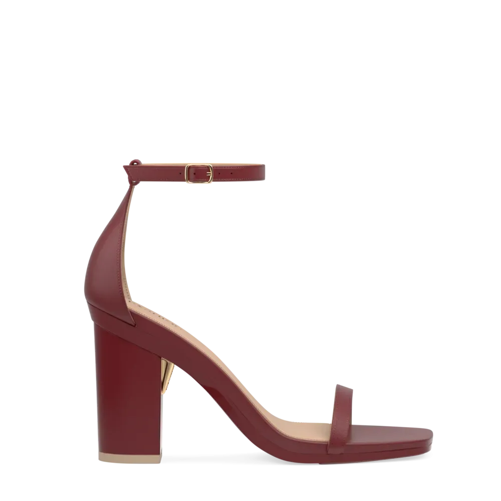 The Gigi - Merlot Leather 4 Block