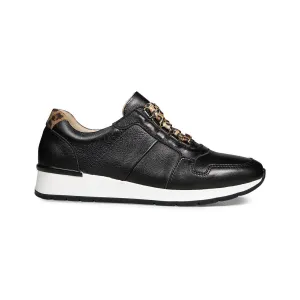 Van Dal Reydon 3317 1001 Ladies Black Leather Lace Up Trainers