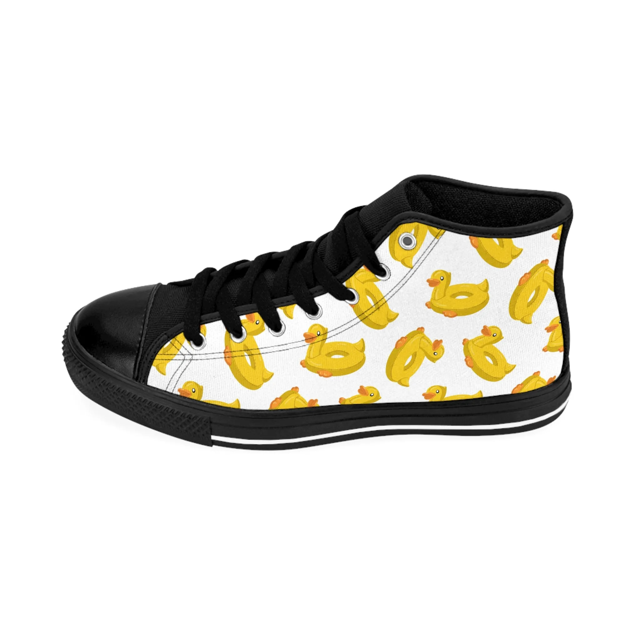 Yellow Duck Pool Float Women's Classic Sneakers