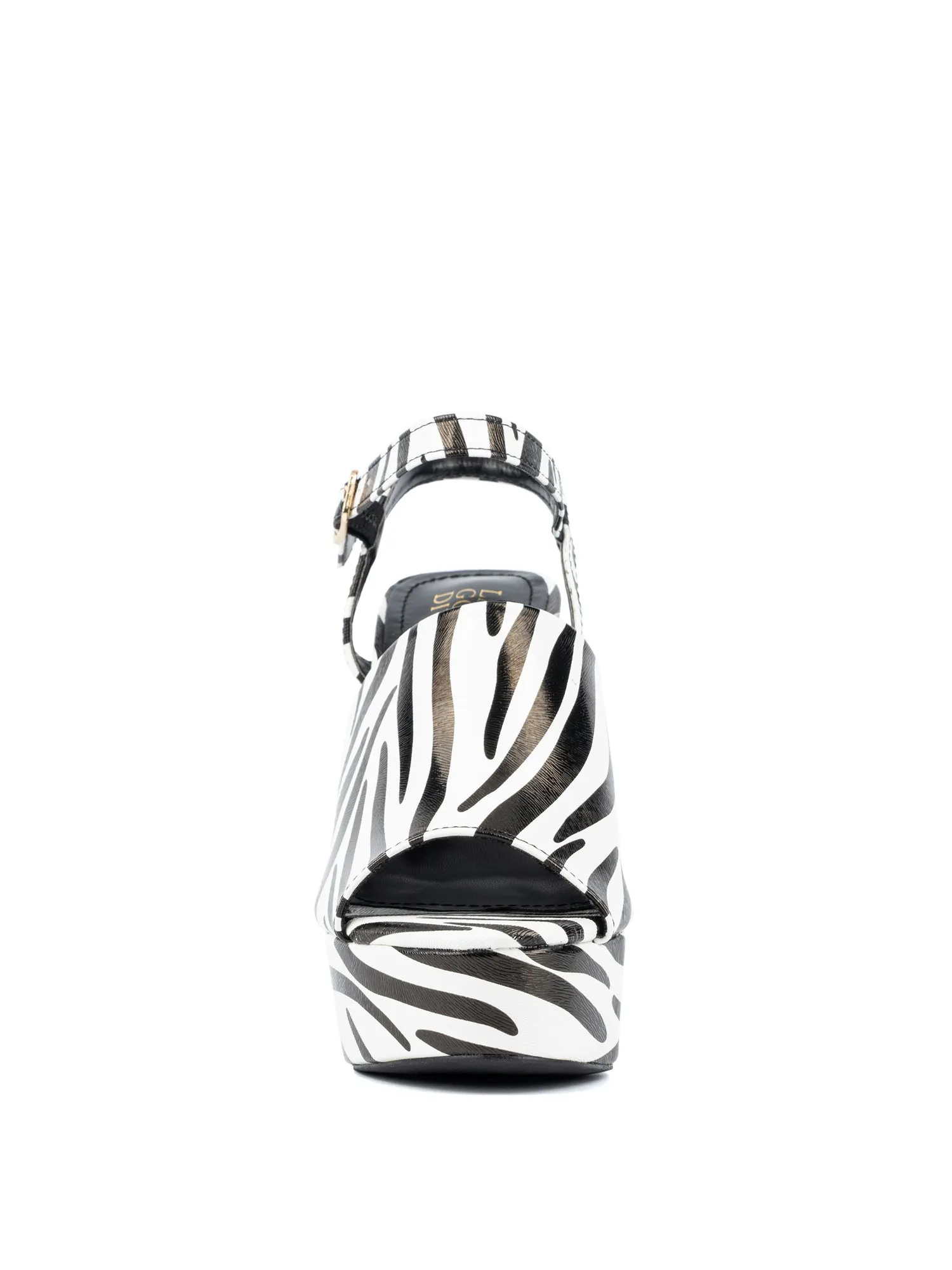 Zebra Platform Heels