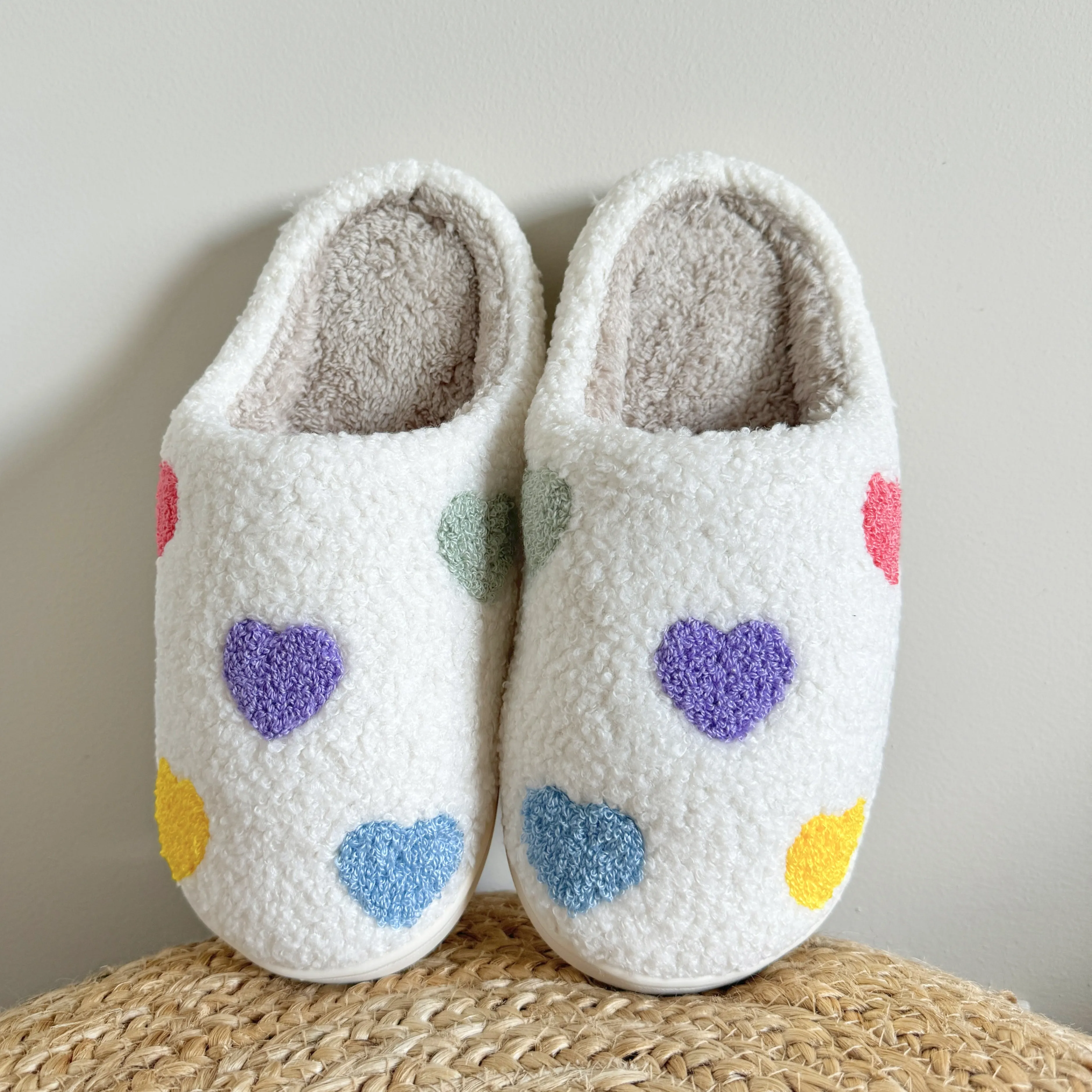 Zia Colorful Heart Slippers - BUY 1 GET 1 FREE