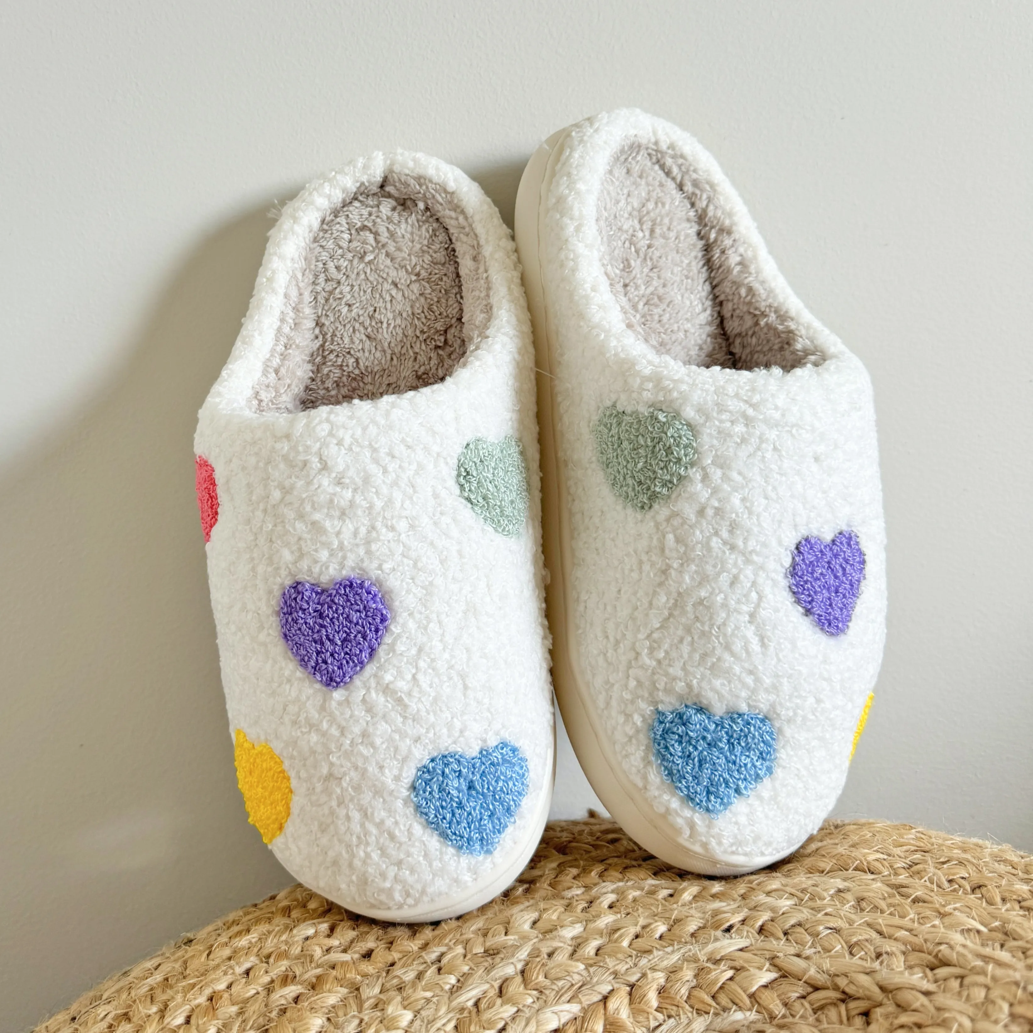 Zia Colorful Heart Slippers - BUY 1 GET 1 FREE